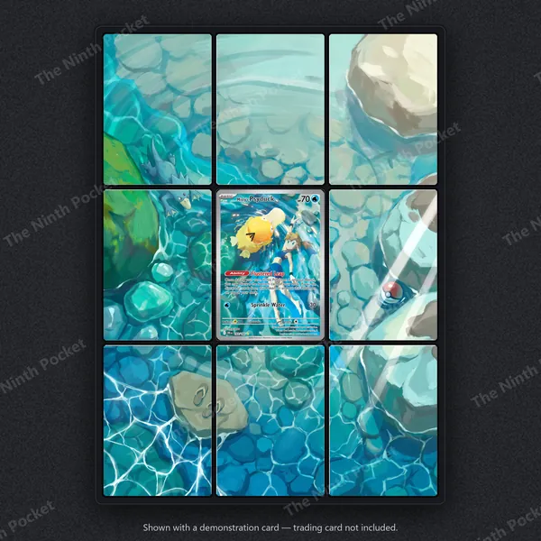 Misty's Psyduck 193/182 Destined Rivals binder page shown in a 9-pocket binder