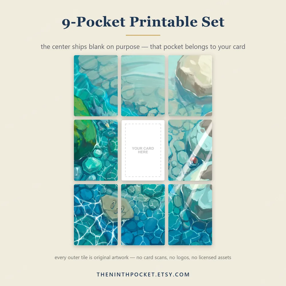 Printable tile set for Misty's Psyduck 193/182 Destined Rivals