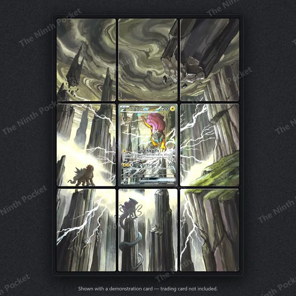 Raikou ex 108/076 Delta Reign binder page shown in a 9-pocket binder